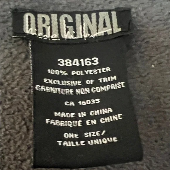 Nicole Miller Gray and Cream Poncho - Picture 3 of 4